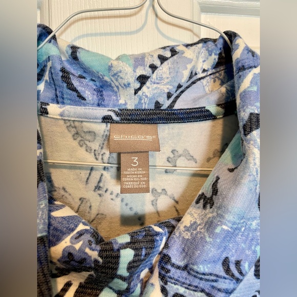 Fleece Cowl Neck Chico’s Top - Picture 2 of 3